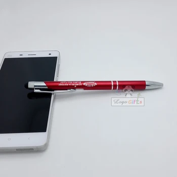

Free Shipping New smart phone stylus Metal Touch Stylus Pen Free logo laser engraving with company logo/address/phone for gifts