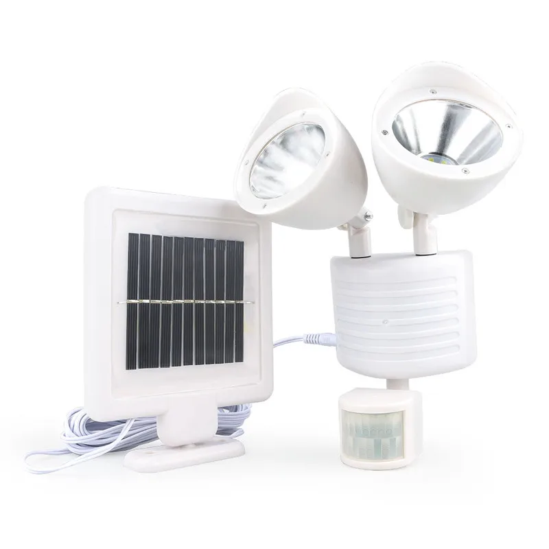 

Adjustable Dual Heads Pir Motion Sensor Led Solar Light Outdoor Waterproof Solar Wall Lamp For Garden Outdoor Path Lighting