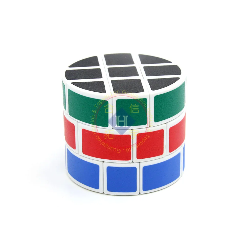 3x3x3 New Magic Cylinder Magic Cube Puzzle Scrub sticker Toy Cube kids gift toys 6.7CM*5.7CM