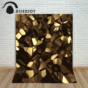 

Allenjoy Backgrounds filming Golden metal luxury and elegance backdrop photography studio photocall 5x7ft