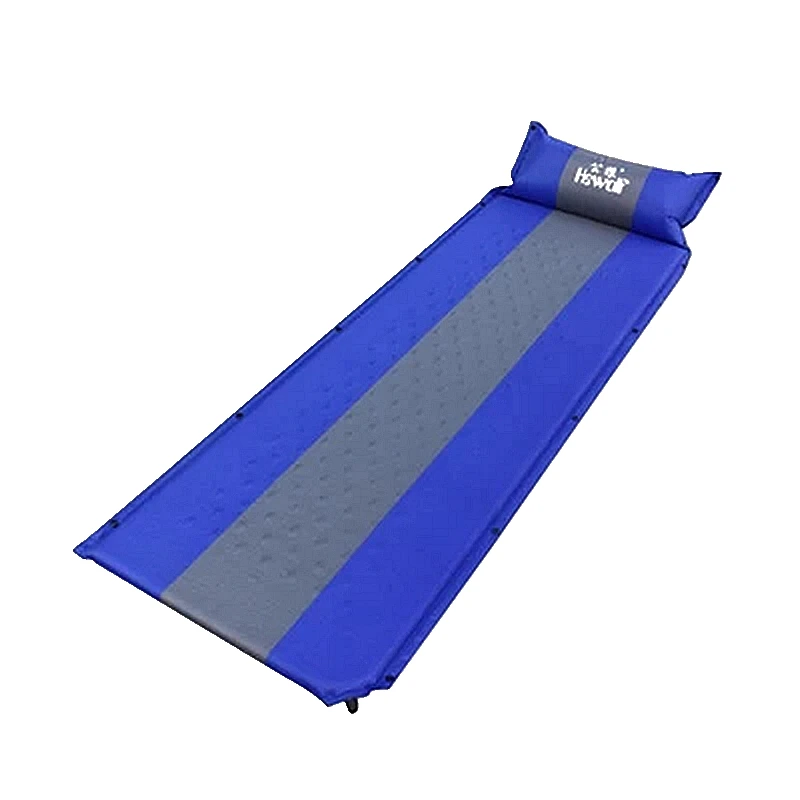 

Hewolf Splicing Camping Automatic Mattress Sleeping Dampproof Pad Outdoor Single People Self Inflatable Cushion Including Pillow