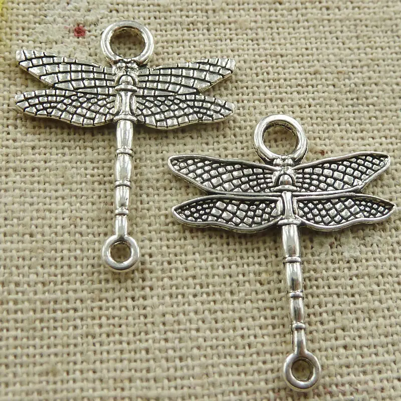 Free Ship 231 pieces tibetan silver dragonfly connectors 28x23mm #4663 | Украшения и аксессуары