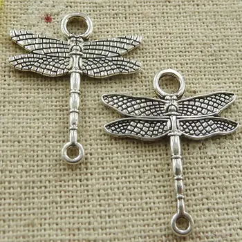 

Free Ship 231 pieces tibetan silver dragonfly connectors 28x23mm #4663