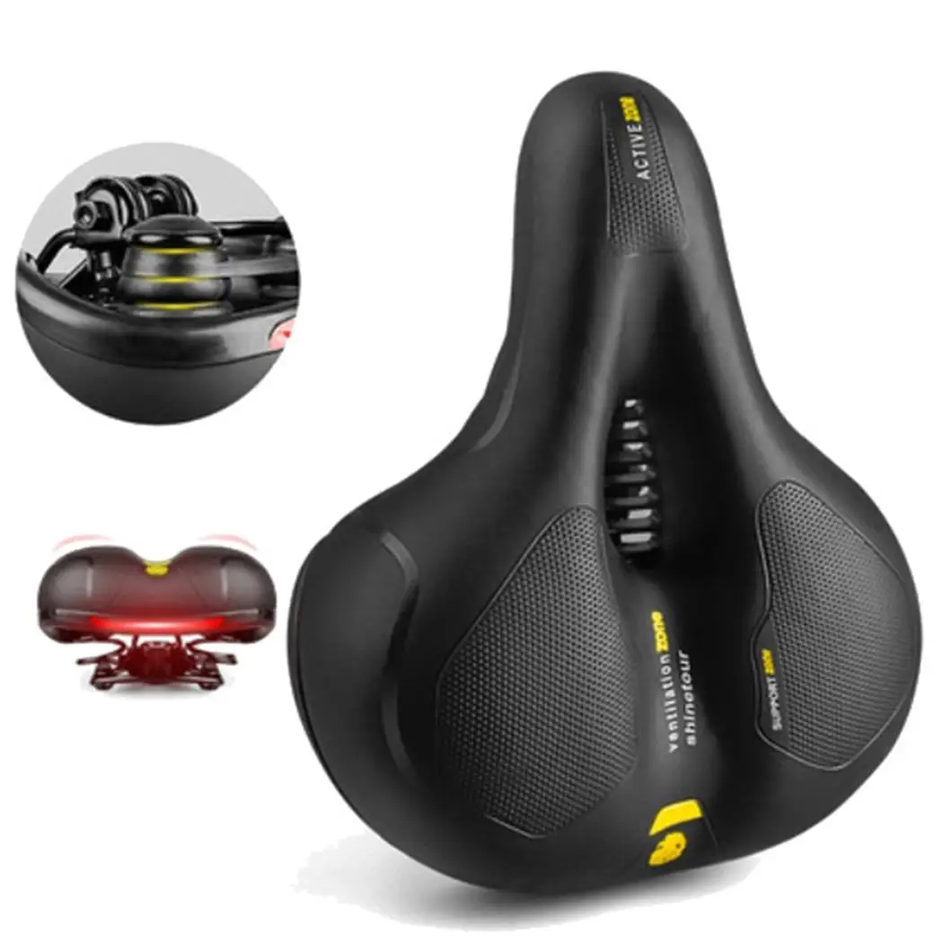 Bicycle Seat Saddle Soft Comfortable Thicker Spring Type, Shock proof
