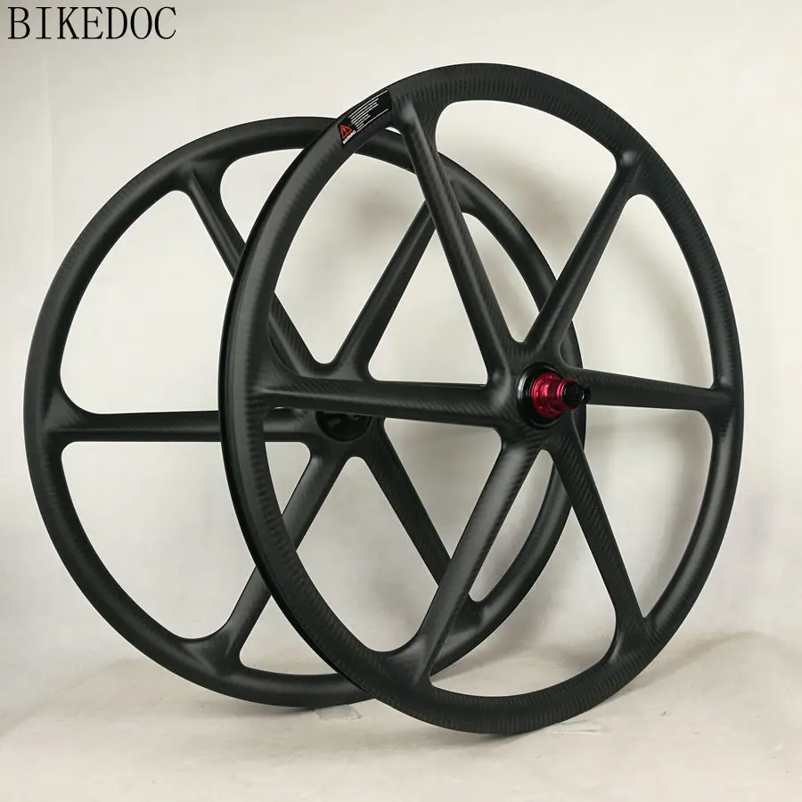 BIKEDOC 26er/27.5er/29er углерода 6 спицевое колесо для MTB карбоновые колеса для роликовых Mtb Углеродные колеса