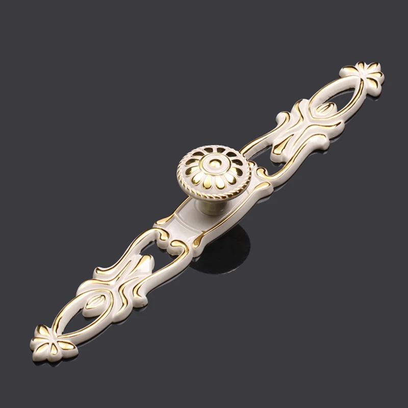 European Court ivory white furniture handles Drawer wardrobe