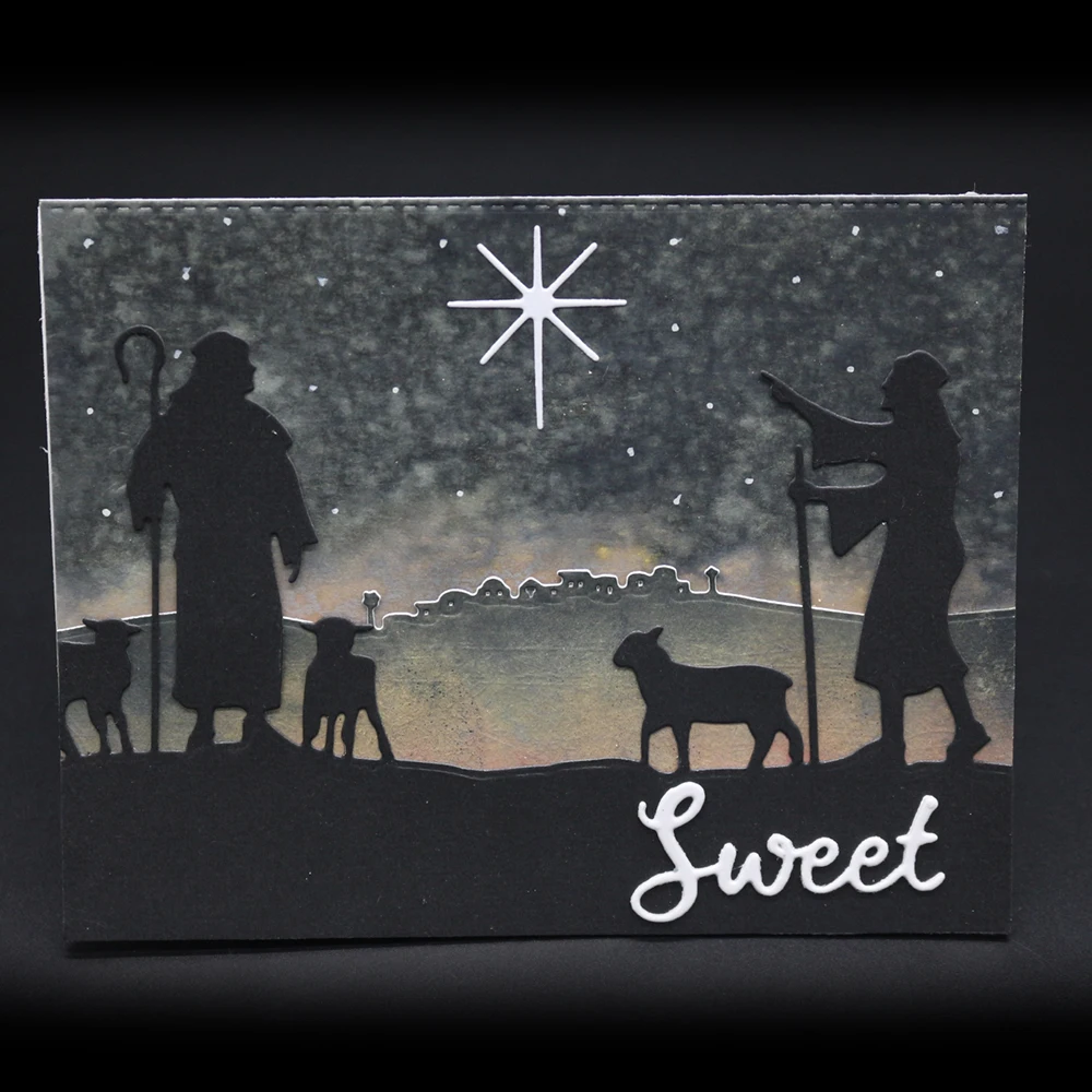 14X7-8c Christmas-Di Cutting-Dies-new-2018-scrapbooking-dies-metal-Die-Cuts-background-for