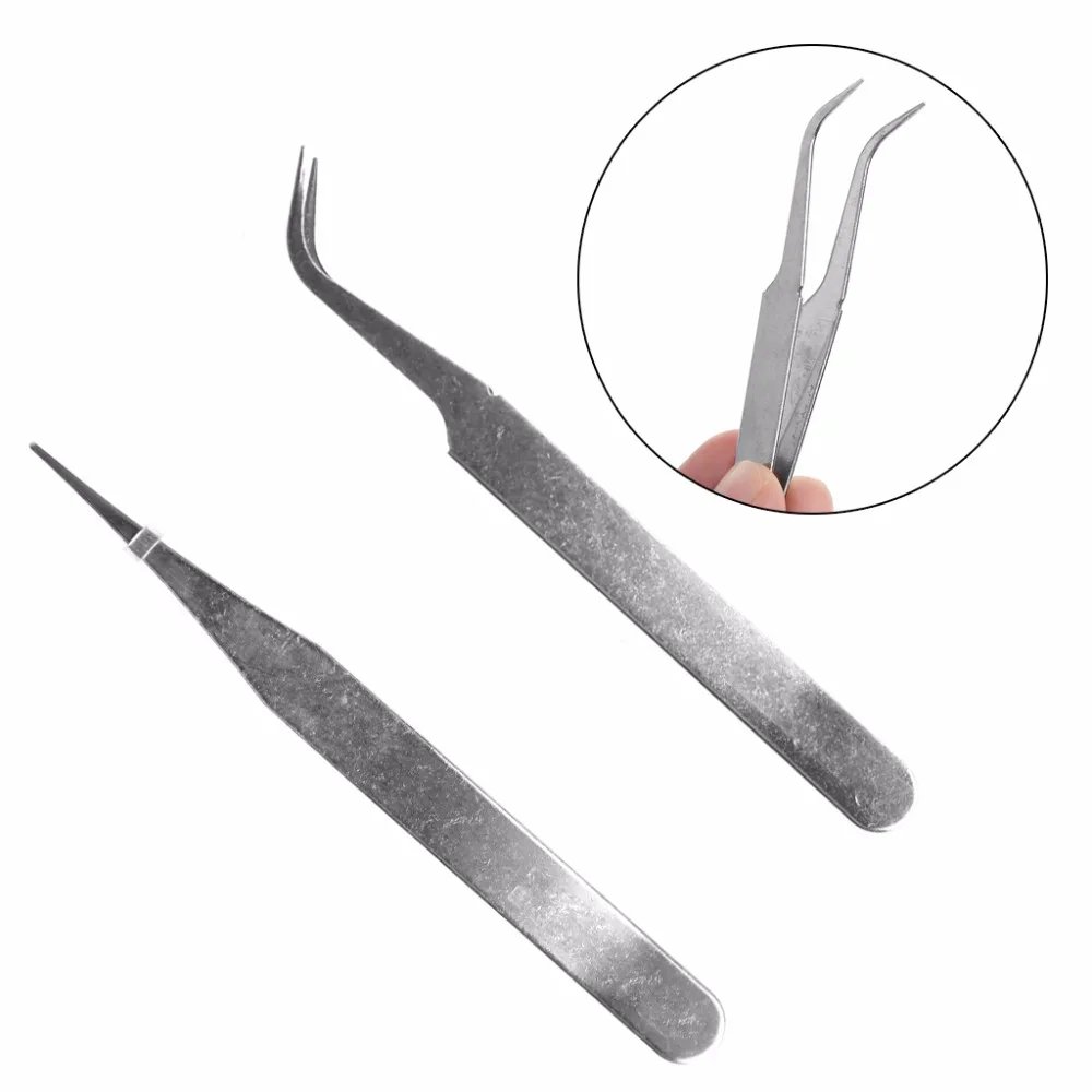 

JAVRICK 1 Pc Precision Repair Mounting Tool Electronic Stainless Steel Eagle Mouth Tip/Point Tip Tweezer