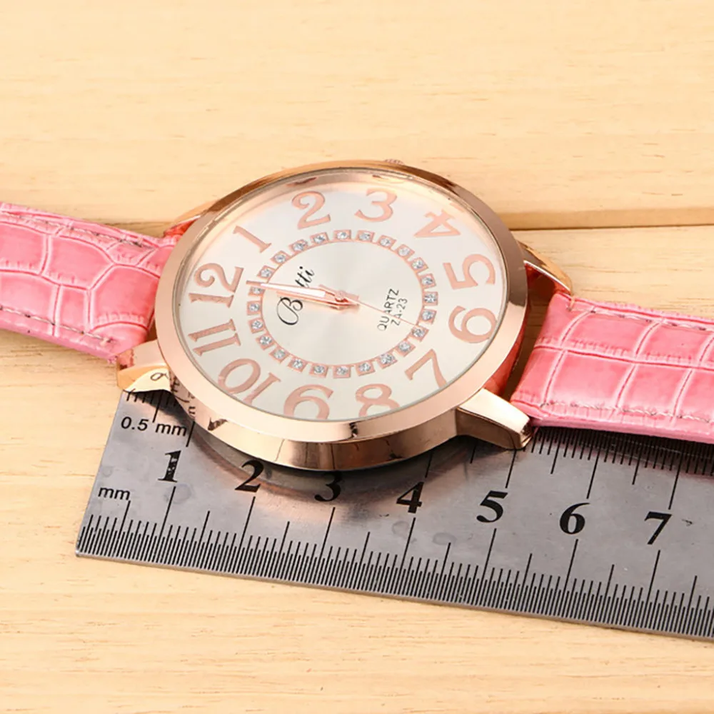 Женские часы Роскошные Цифровые часы со стразами горячие новые модные темпераментные большой циферблат для женщин нарядные кварцевые наручные часы