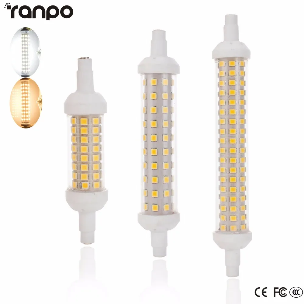 Светодиодный прожектор светильник керамики R7S J78 J118 J135 10 20 Вт 2835 SMD заменяющий