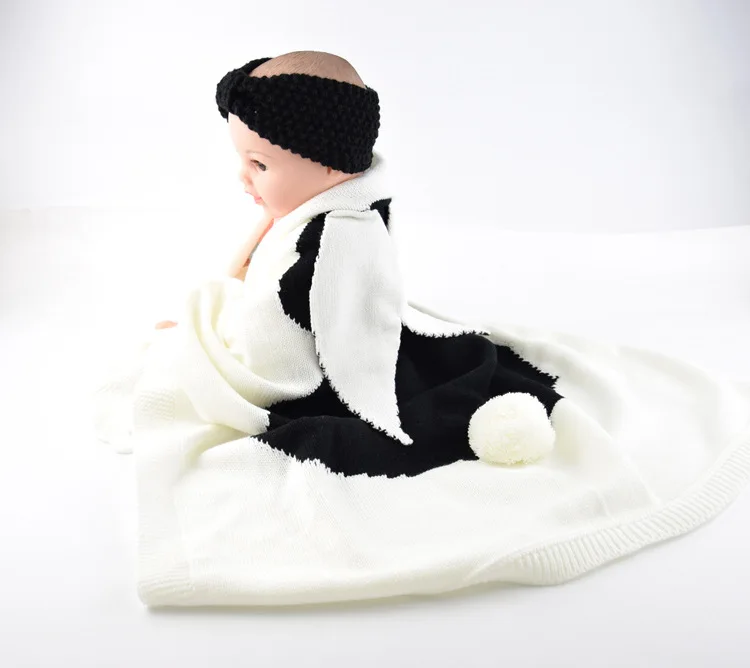 Детские вязаные пеленать Одеяло младенческой Дети Кролик cobertores Мантас покрывало Полотенца душевые подарок новорожденному Пеленальные