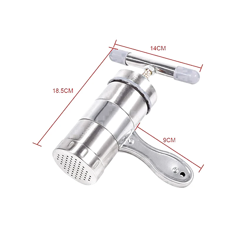 Ручная машина для приготовления лапши, пресс для макаронных изделий, резак для фруктов, соковыжималка, кухонная посуда с 5 пресс-форм для приготовления спагетти, кухонный инструмент