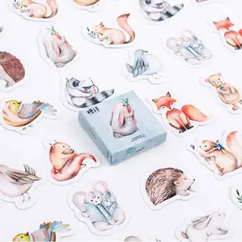 

45 Pcs/Set Kawaii Animal Cute Rabbit Stickers Planner Decoration Scrapbooking Diy Diary Album Stick Label Stationery Sticker
