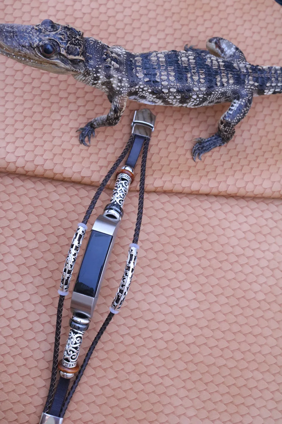 Laoke Роскошные Высокое качество Замена кожаный ремешок ремень для Fitbit Alta/Fitbit Alta HR Смарт часы браслет