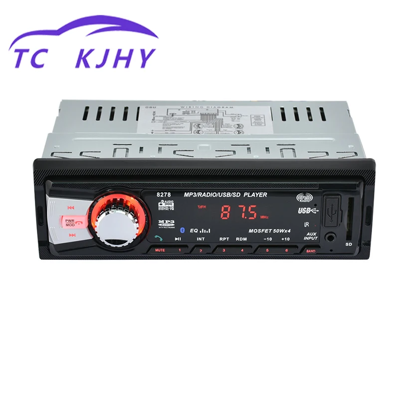 Auto Bluetooth Car MP3 Player No Screen Sound FM Tuner Car Speakers MP3