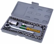 40pcs Automobile Motorcycle Repair Tool Case Precision Socket Wrench Set Sleeve Screwdriver Auto Car Vehicle Repair Kit Tool