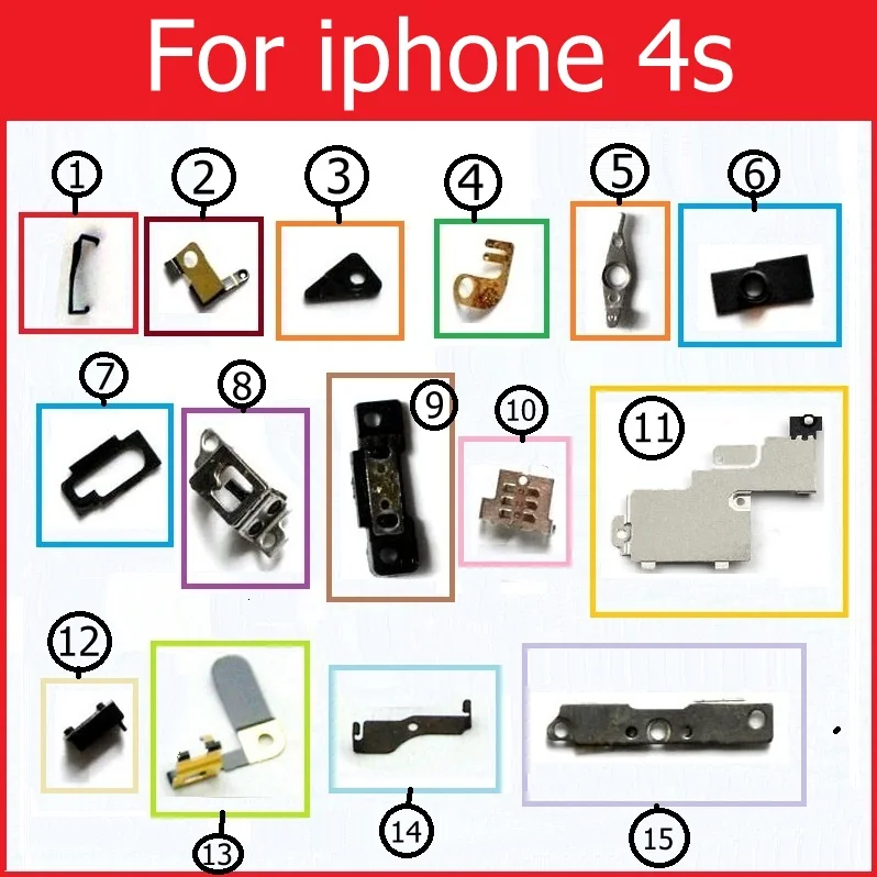 Розничная продажа маленькие металлические детали для iPhone 4 4s 5 5c 5s 6 6s 7 plus