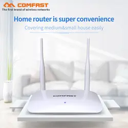COMFAST 300 Мбит/с Беспроводной маршрутизатор wi-fi с 2 * 5dBi антенны CF-WR623N домашней сети точка доступа 1 WAN + 3 знака после LAN RJ45 порт wi-fi роутер