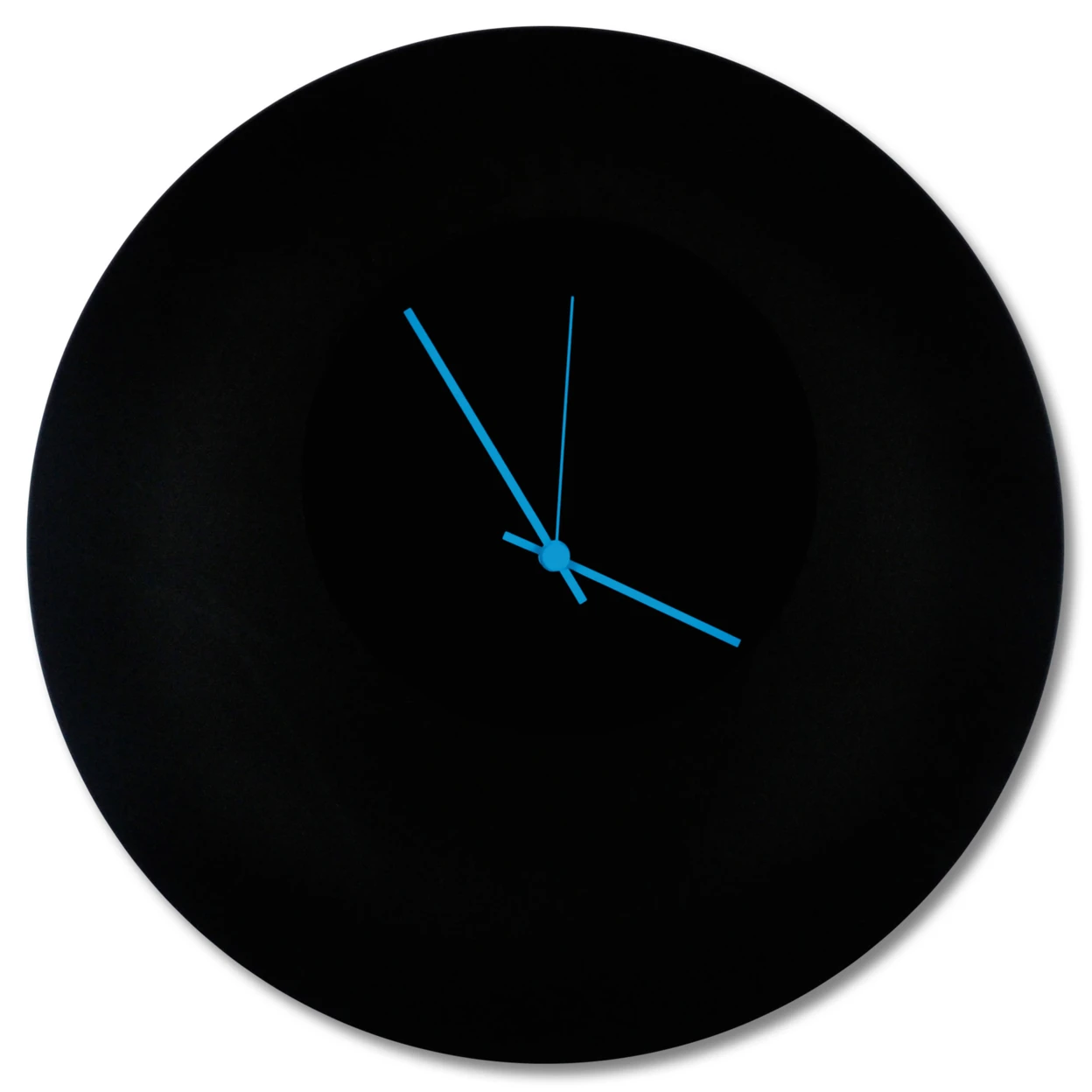 Blackout Blue Circle Clock