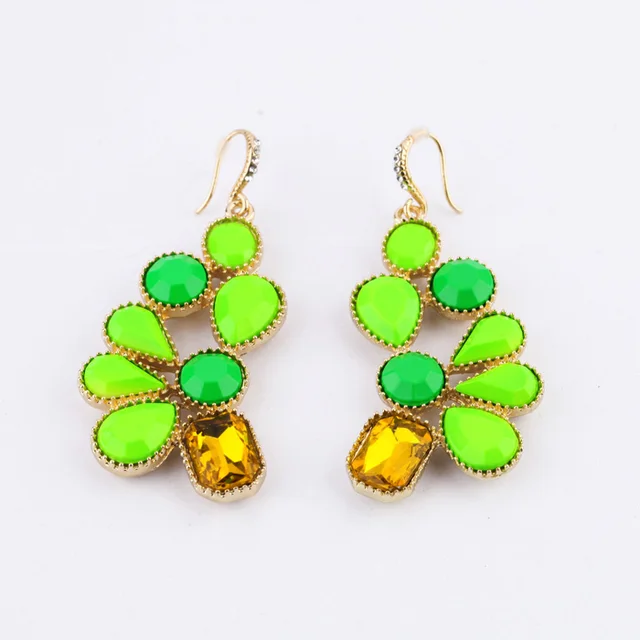 New Arrival Women Qingdao Factory Hot Fashion Neon Green New Arrival Women Qingdao Factory Hot Fashion Neon Green Earrings