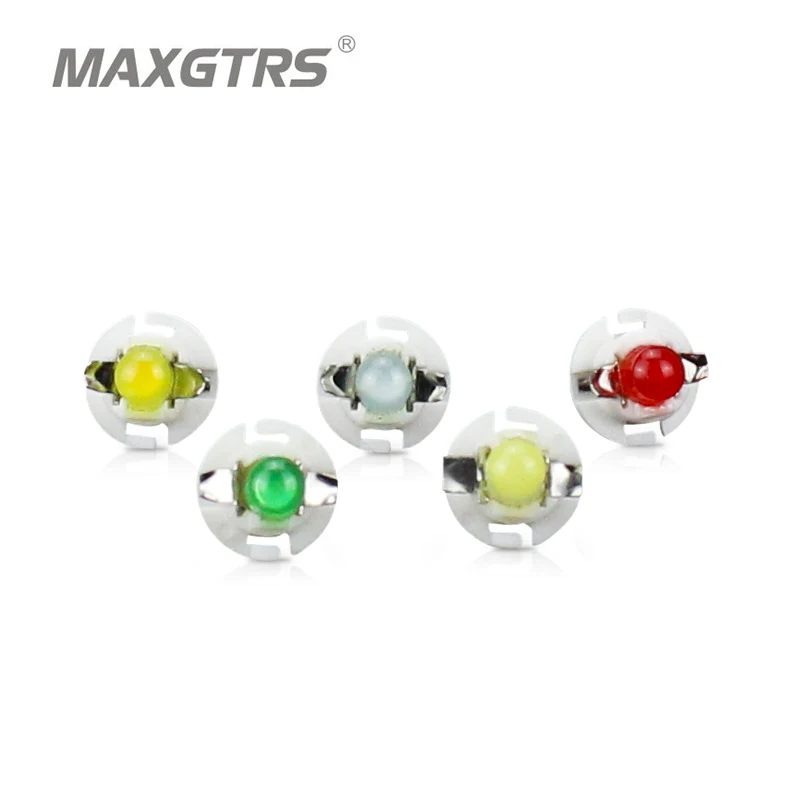 

MAXGTRS 50X COB B8.4 BASE 12MM LED Car Light Source BAX10S Dashboard Instrument Panel Bulb Interior Lighting Xenon Lamp DRL