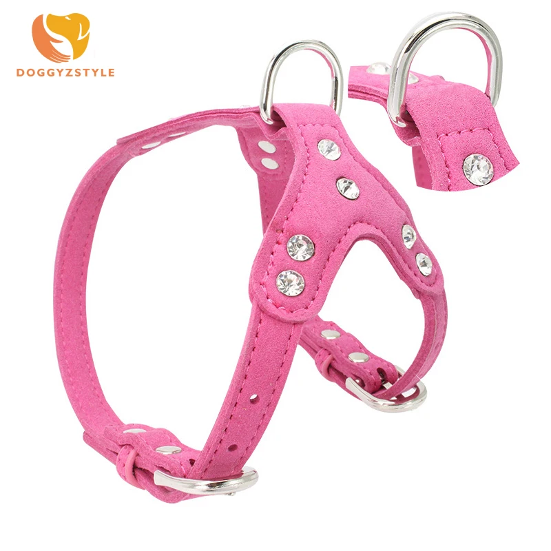 rhinestone dog harness