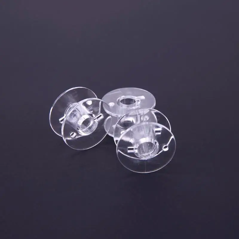 50pcs Universal Plastic Transparent Empty Bobbins Spool for Sewing Machine