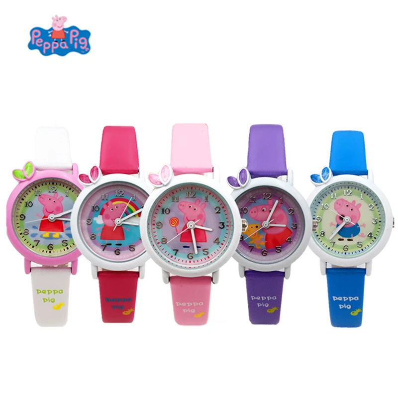 

Peppa Pig Digital Watch Time Develop Look Time Intelligence Learn George dial Action Anime Figure Toy of Children Birthday Gift