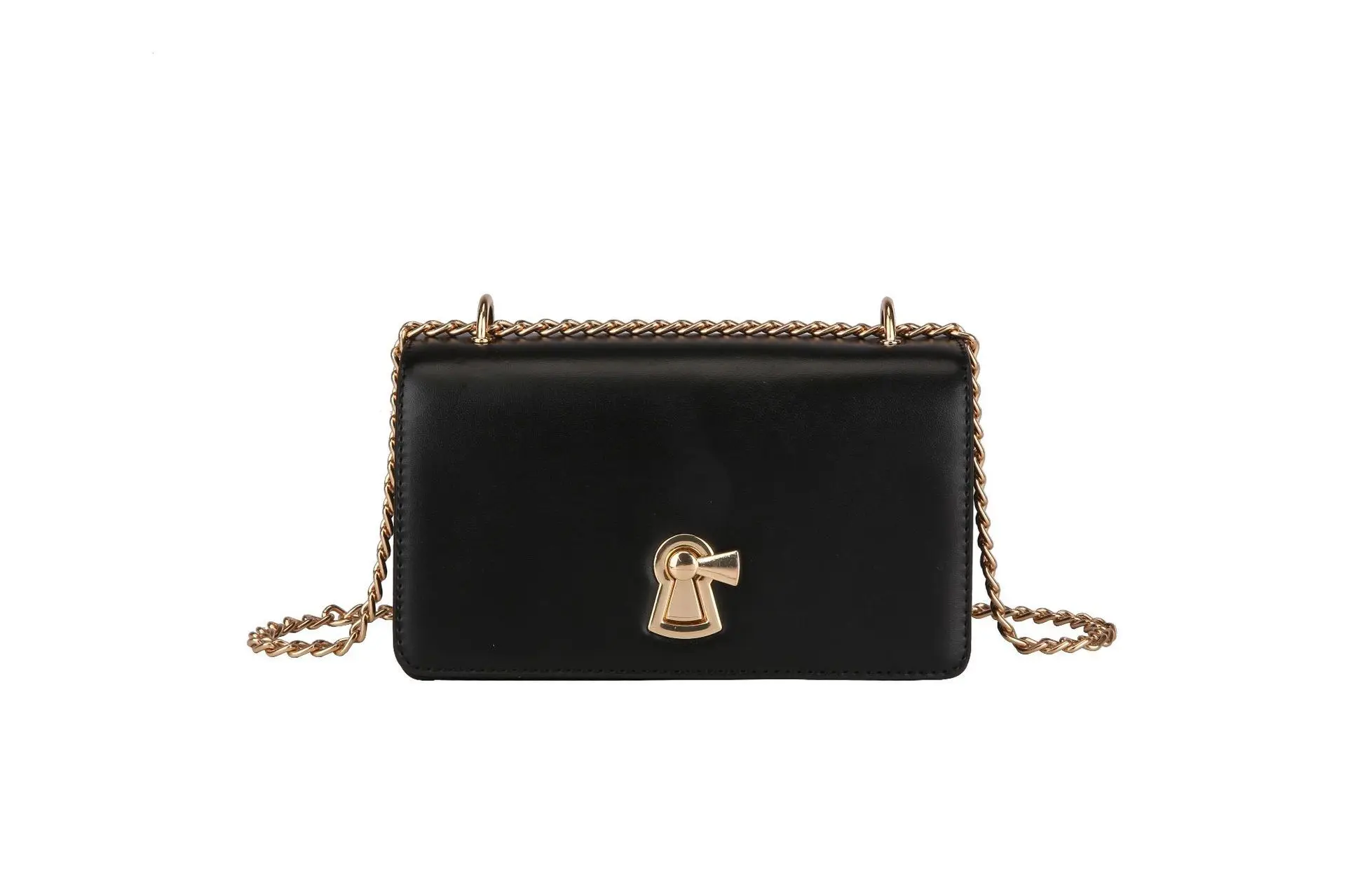 

2019 Portable Small Square Package Renovate Single Shoulder Span Package Pu Ma'am Bag Woman Versatile China Solid B482