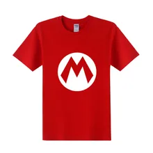 Футболка Super Mario летние новые мужские футболки с героями мультфильмов модные хлопковые футболки с короткими рукавами и круглым вырезом, мужские женские блузки OT-286