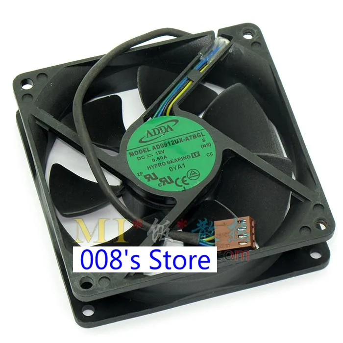 

Brand New CPU Cooler Fan For AD0912UX-A7BGL NS 9225 9CM 92*92*25MM 12V 0.50A NS Large Air Cooling 3300 Rpm 56.62 CFM 4 Pins