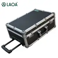 LAOA 20 นิ้วอลูมิเนียม Shock ความต้านทานเครื่องมือกล่องกระเป๋าเดินทาง Carrier ด้านในแผ่นที่ถอดออกได้พร้อมรหัสล็อค