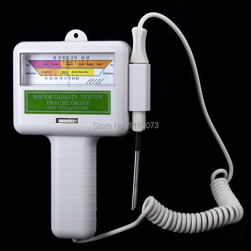 Water Quality PH//CL2 Chlorine Tester Level Meter for Swimming Pool Spa Test Kit