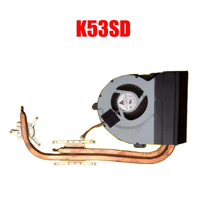 Для Asus K56C K56CM K56CB S550C A56C S56C X53S K53E K53S A53S K53SJ K53SV Вентилятор охлаждения радиатора ноутбука Процессор радиатор - Цвет лезвия: K53SD heatsink