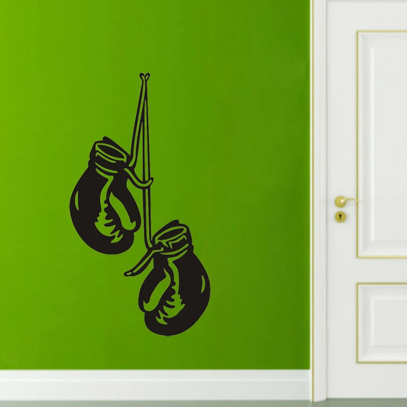Боксёрские перчатки wall art Стикеры винил Спальня детские, гимнастические наклейка художественное оформление стен Стикеры s