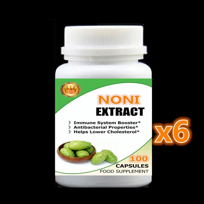 

6 bottle 600pcs Origin Noni Fruit Extract Immune System Booster,Help Improve Memory, Digestive Stimulant, Excellent Antioxidant