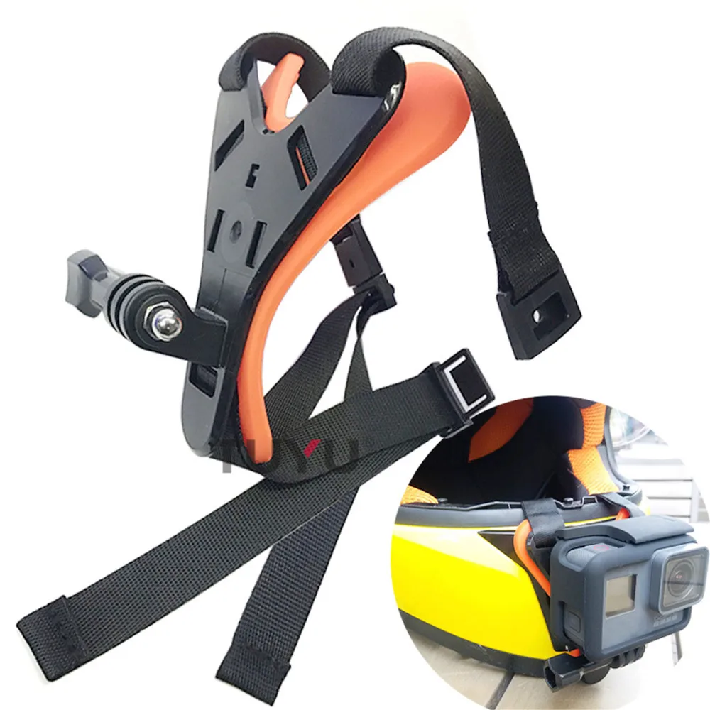 

Motorcycle POV Full Face Helmet Chin Stand Mount Holder For GoPro Hero 6/5/4 For Xiaomi Yi Action Camera Accessories go pro