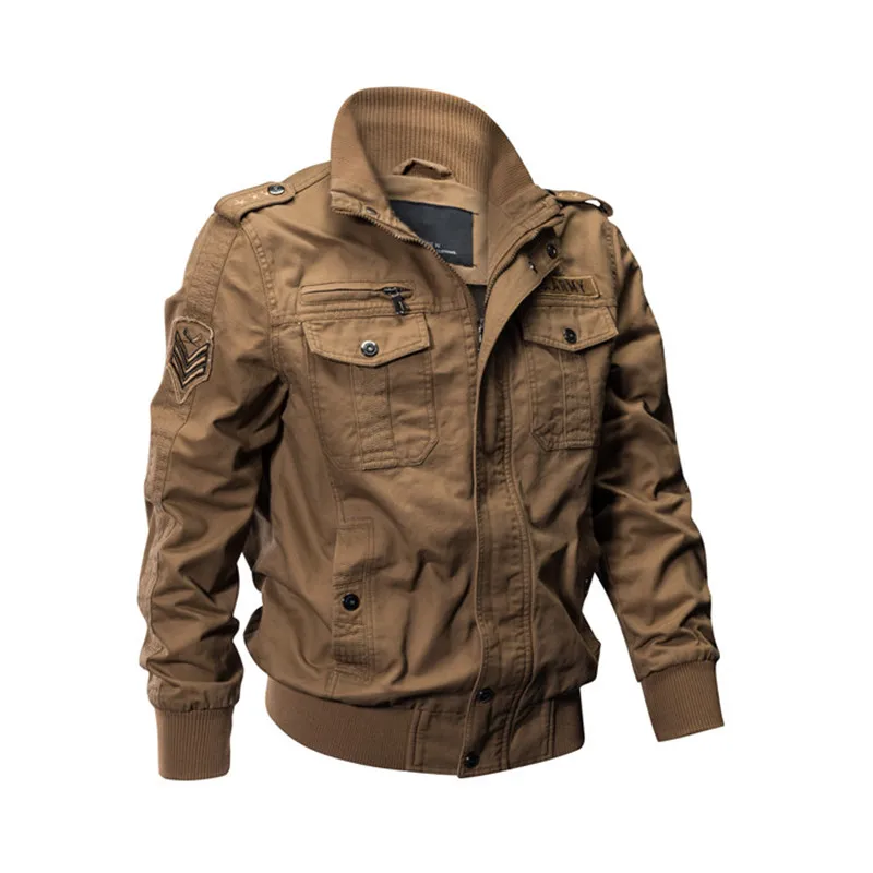 MORUANCLE Mens Casual Cargo Jackets Military Style Flight