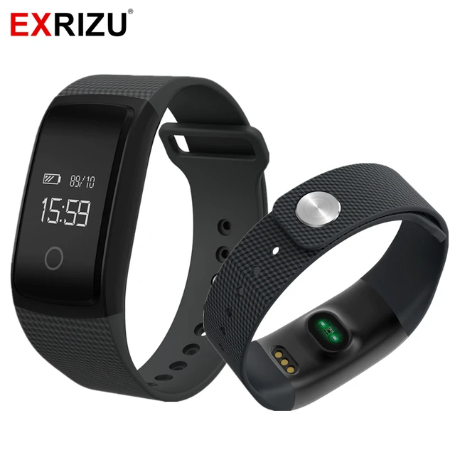 Exrizu Smart Wristband Pedometer Steps Fitness Bracelet Heart Rate Exrizu Smart Wristband Pedometer Steps Fitness Bracelet Heart Rate Monitor Blood Pressure Meter Activity Tracker A09