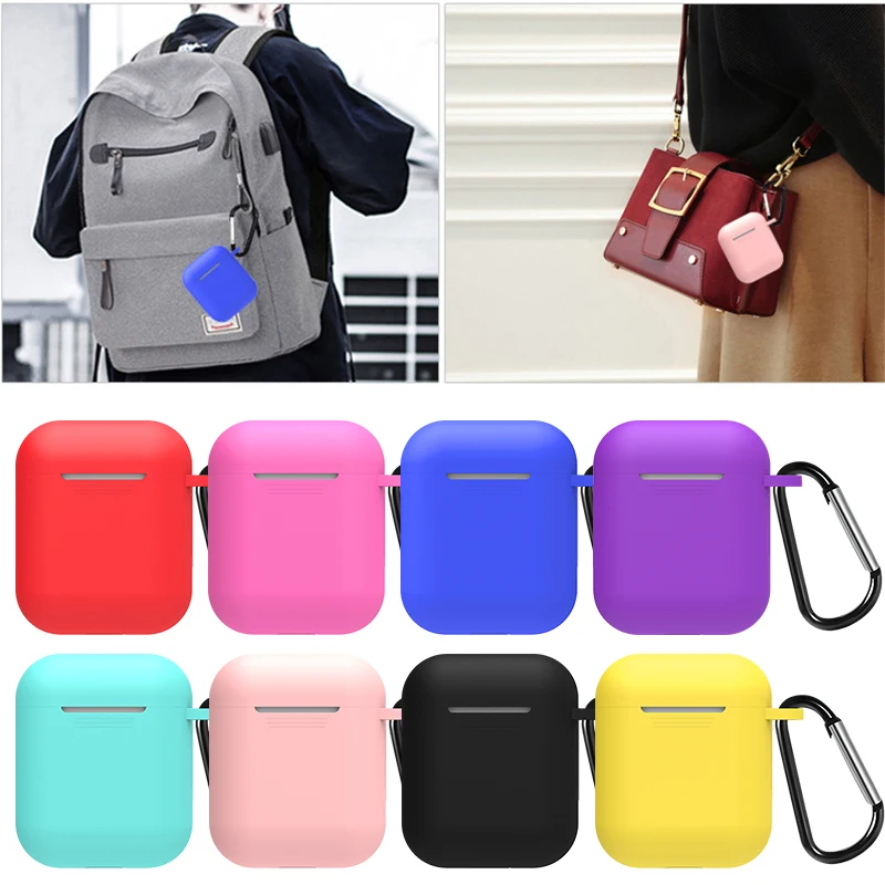 

LISM Soft Silicone Case For Apple Airpods 1 2 Shockproof Cover For Apple AirPods Earphone Cases Ultra Thin Protector Case Capa