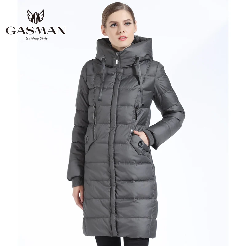 GASMAN New Winter Collection 2018 Down Jackets And Coats Long Slim For Women Casual Overcoats Women's Parka Clothes Winter