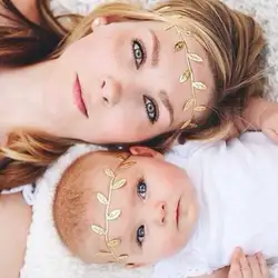 Mommy Gold Tone лист оголовье символ мира Оливковая ветвь ободок для девочки-для мамочки