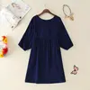 2022 New Arrivals Ethnic Plus Size Flowers Embroidery Mini One-piece Dress For Women Girls Vintage Boho Vestido ► Photo 3/6