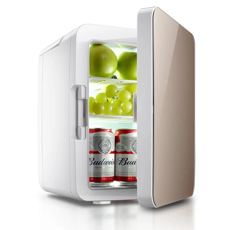 10л Мини-Автомобильный домашний холодильник двойного назначения, электрический холодильник с постоянной температурой, портативное холодильное устройство для путешествий