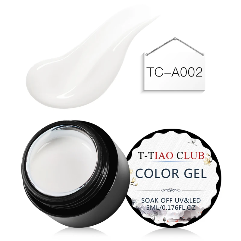 T-TIAO CLUB 3D набор гель для рисования 5 мл микро-резьба 2 в 1 гель для ногтей чистый УФ-лак нужно замочить один цвет лак для ногтей - Цвет: S00420
