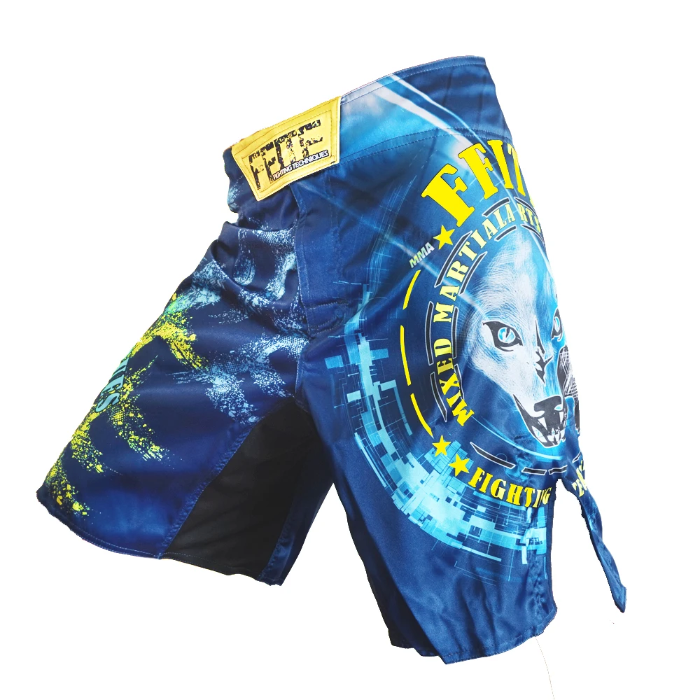 

FFITE Men's Fight Grappling Short MMA Boxing Fitness Training pattern loose breathable sports Pants muay thai boxing Shorts