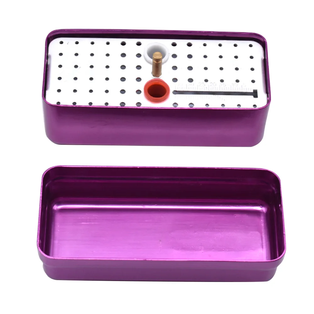 

Dental Sterilize Box 68 Holes Endo Endodontic Box Autoclavable Box with Measure Ruler Dental Tools Dentist Sterilization Box