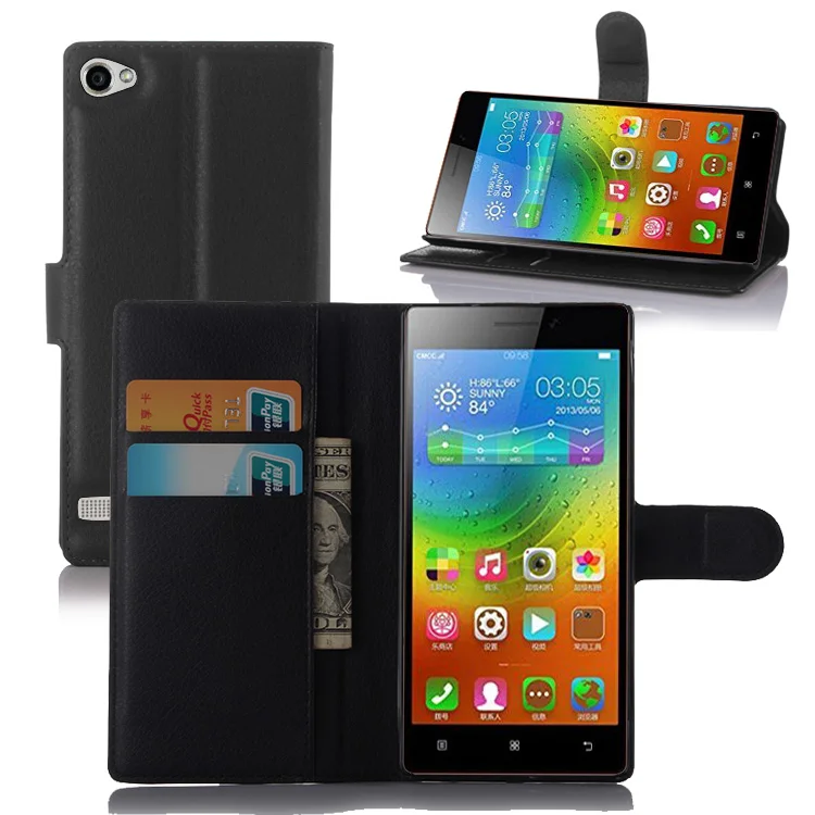 Модный чехол кошелек из искусственной кожи защитный книжка для Lenovo VIBE X2 слот