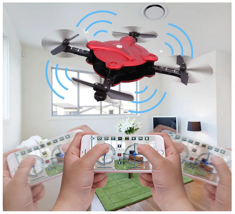 

Fun little drone with folding mode wifi camera and phone APP radio remote control dron toys for children gift child folden