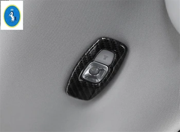 

Yimaautotrims Auto Accessory Rear Roof Reading Lamp Lights Cover Trim 2 Pcs For Renault Kadjar 2016 2017 2018 ABS / Carbon Fiber